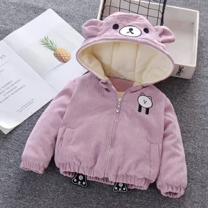 Spring Winter Coat Cute Zipper Shirt Boys Girls
