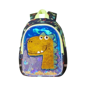 Dinosaur Kids Backpack Reversible Sequins