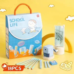 Deli 6-in-1 Stationery Set