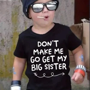 Funny Family Matching Big Sister Quote Shirt