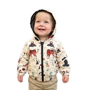 Pattern Print Autumn Coat Long Long-Sleeve Boys