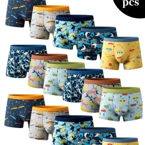 Boys Athletic Boxer Briefs 16-Pack, Quick-Dry Comfort